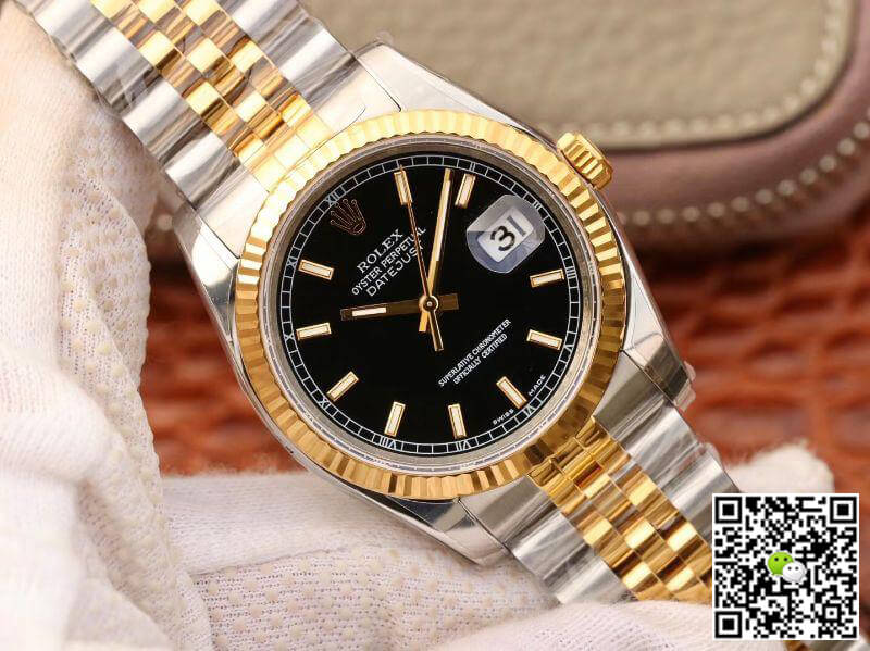 Replica R01ex Datejust 126233 36mm Mechanical Watches 1:1 Best Edition Two Tone Bracelet