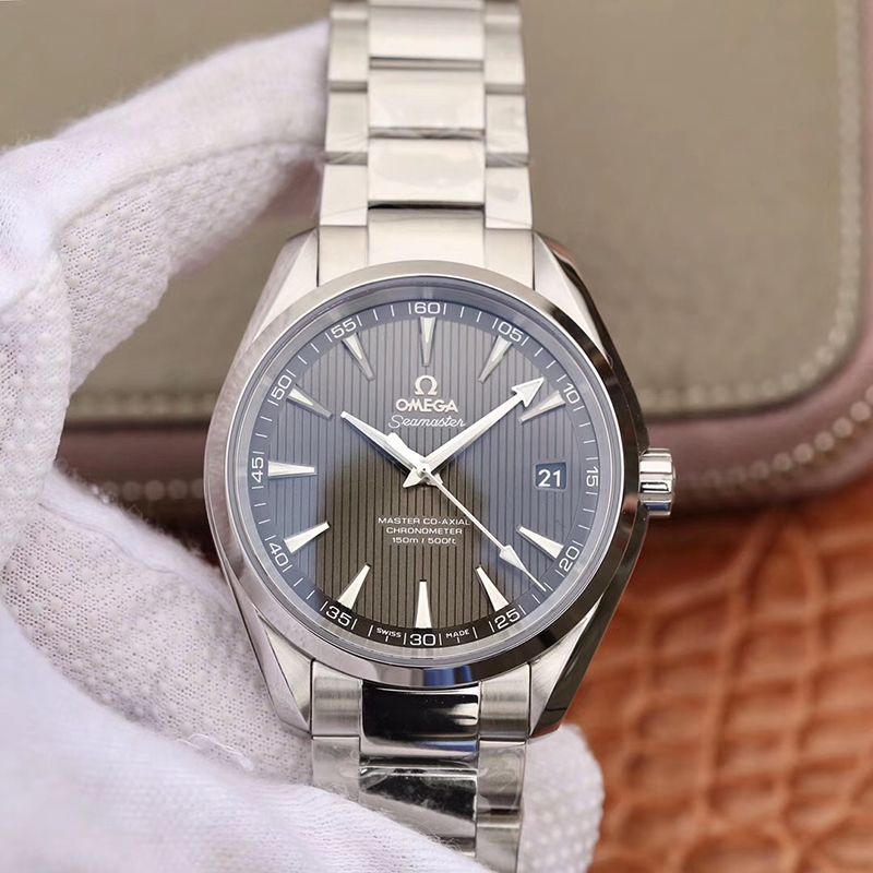 Replica 0me*ga Seamaster Aqua Terra 150M 231.10.42.21.02.002 VS Factory 1:1 Best Edition Swiss ETA8500 Grey Textured Dial