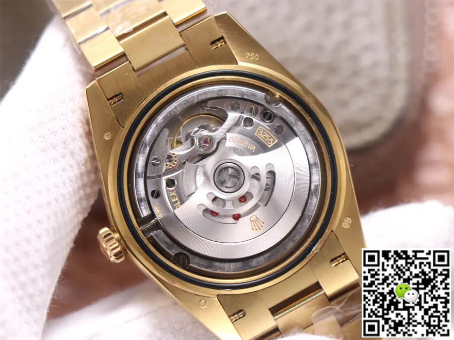 Replica R01ex Day Date 40MM 1:1 Best Edition EW Factory Yellow Gold Black Dial