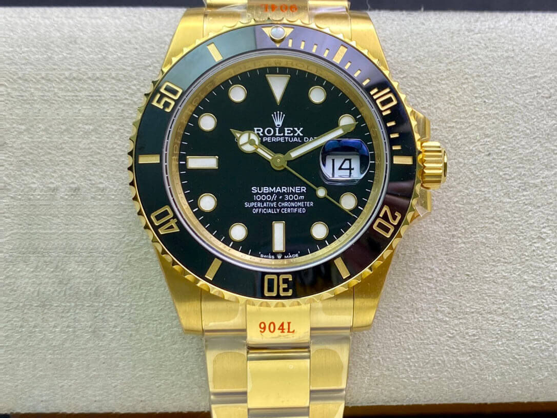 Replica R01ex Submariner M126618LN-0002 41MM 1:1 Best Edition VS Factory Yellow Gold