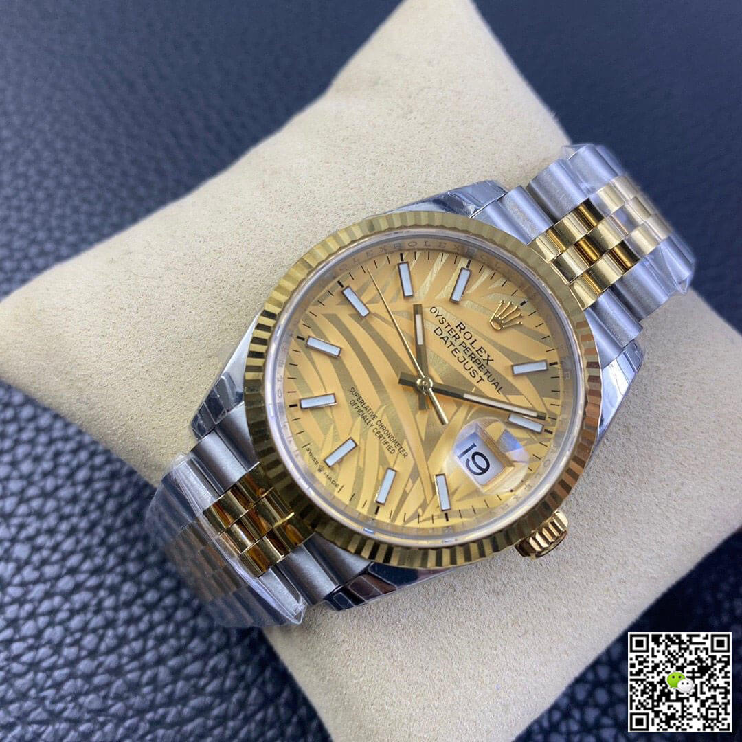 Replica R01ex Datejust M126233-0037 1:1 Best Edition EW Factory Yellow Gold