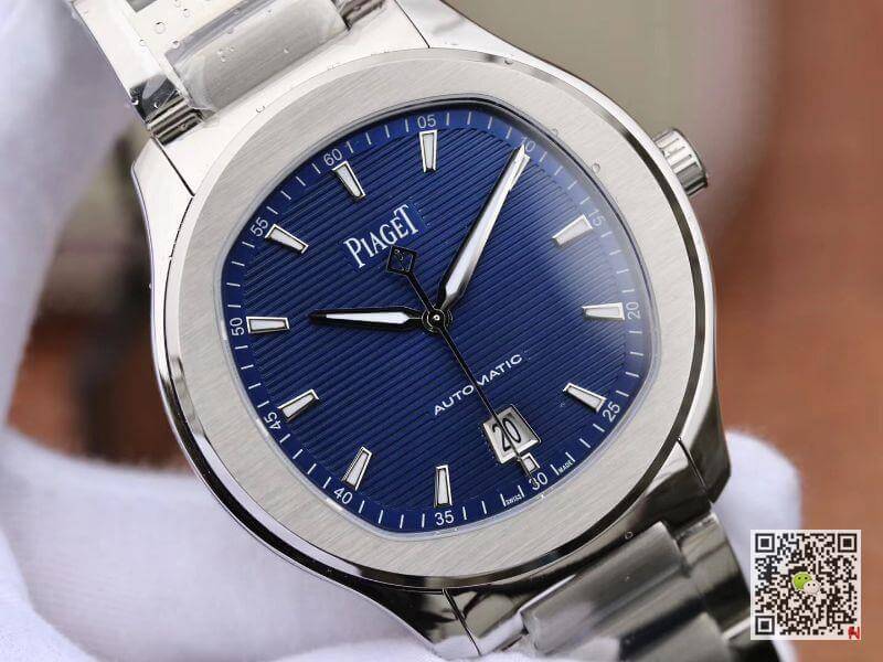 Replica Piaget Polo  S G0A41002 MKS Factory 1:1 Best Edition Blue Textured Dial On Stainless Steel Bracelet Swiss ETA 1110