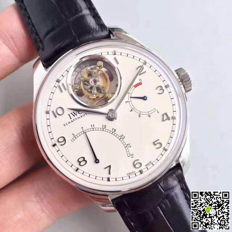 IWC Replica Portuguese Tourbillon IW504601 YL Factory 1:1 Best Edition Swiss Tourbillon White Dial