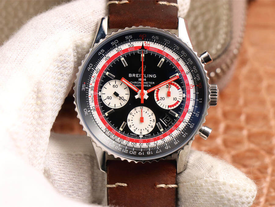 Replica Breitling Navitimer AB01211B1B1X1 1:1 Best Edition V9 Factory Black Dial