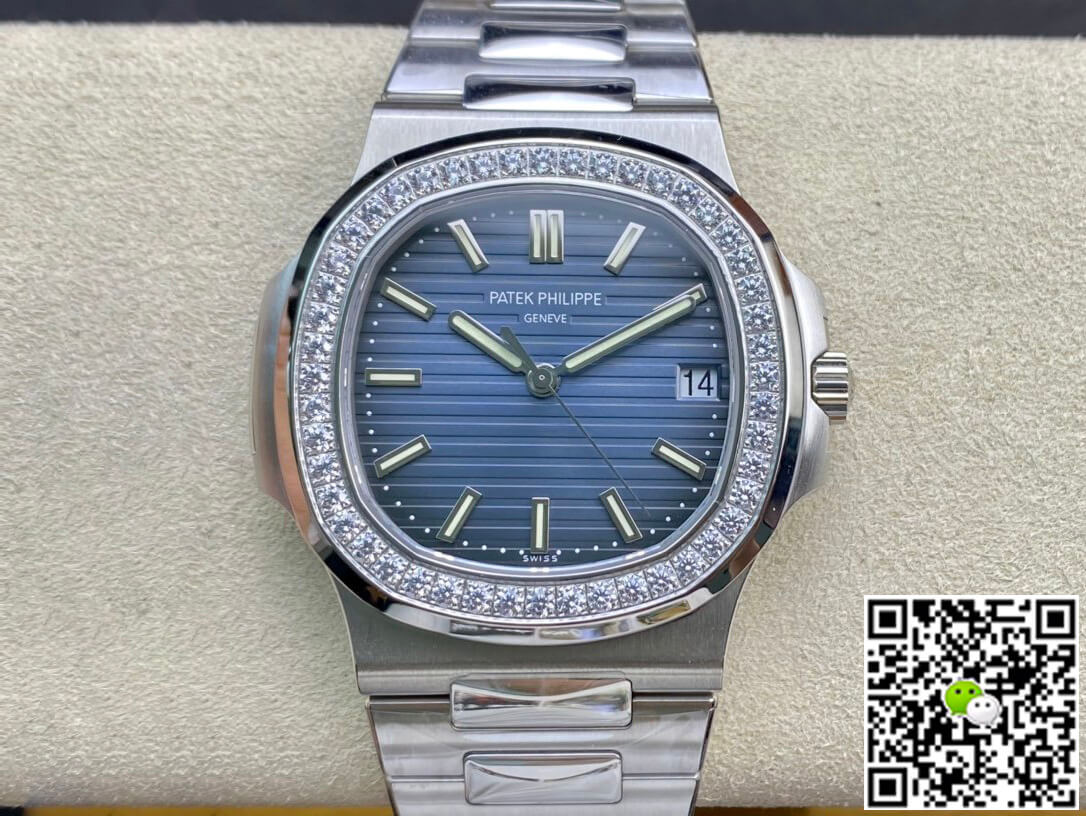 Replica Pat*k Phi1i*pe Nautilus 5713/1G-010 1:1 Best Edition PPF Factory V4 Blue Dial Swiss ETA324