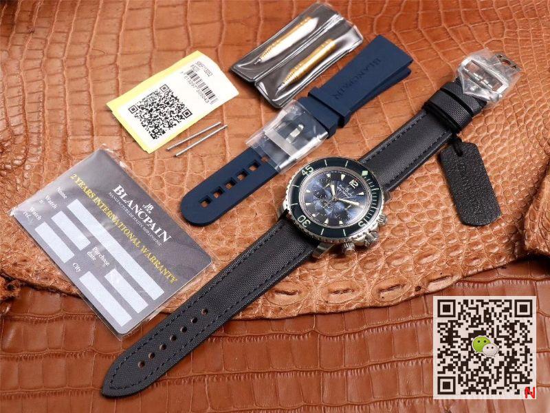 Replica Blancpain Fifty Fathoms 5085FB-1140-52B 1:1 Best Edition OM factory Blue Dial Swiss ETA7750
