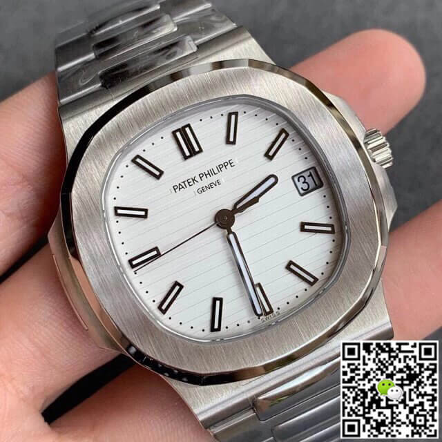 Replica Pat*k Phi1i*pe Nautilus 5711/1A-011 1:1 Best Edition PPF Factory V4 White Dial Swiss ETA324