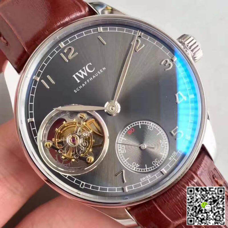 IWC Replica Portuguese Tourbillon IW546301 YL Factory 1:1 Best Edition Swiss Tourbillon Anthracite Dial
