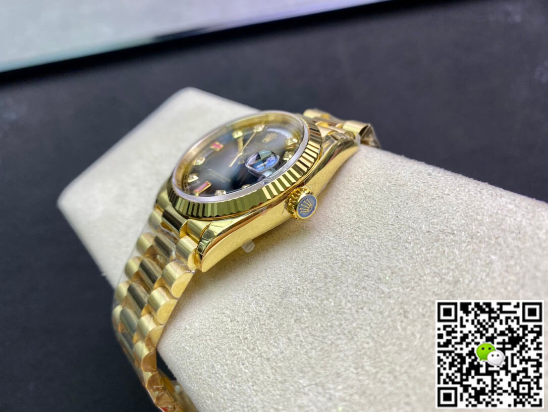 Replica R01ex Day Date 118208 1:1 Best Edition EW Factory Black Dial