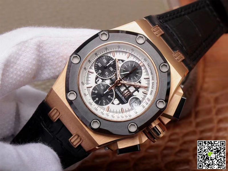 Replica Audemars P1g*et Royal Oak Offshore 26078RO.OO.D002CR.01 1:1 Best Edition JF Factory Rose Gold Swiss ETA3126