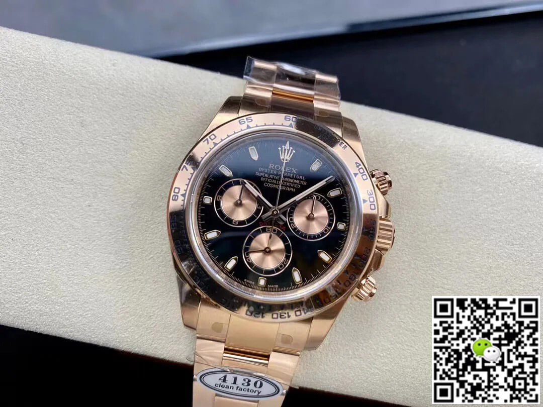 Replica R01ex Cosmograph Daytona M116505-0008 1:1 Best Edition Clean Factory Rose Gold