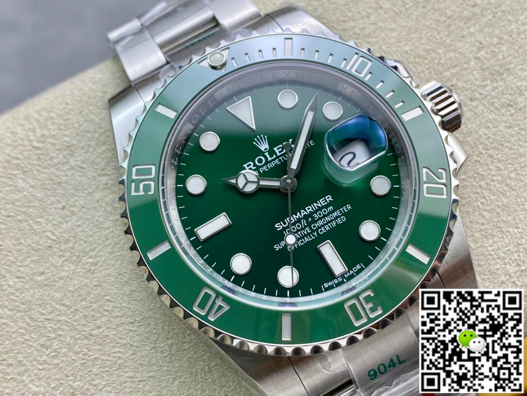 R01ex Submariner Replica 116610LV-97200 1:1 Best Edition ZF Factory Green Dial Stainless Steel Strap
