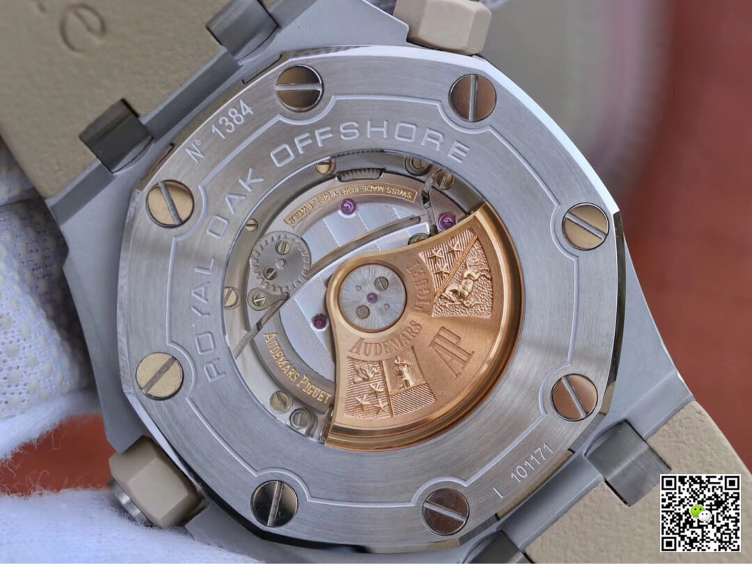 Replica Audemars P1g*et Royal Oak Offshore 15710ST.OO.A085CA.01 1:1 Best Edition JF Factory Beige Dial