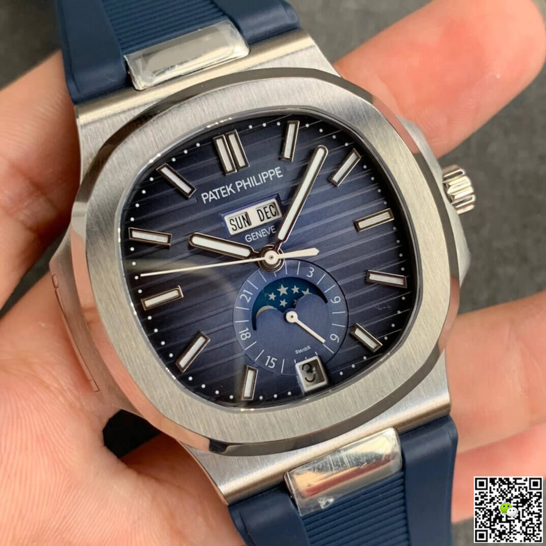 Replica Pat*k Phi1i*pe Nautilus 5726 1:1 Best Edition GR Factory V2 Blue Rubber Strap