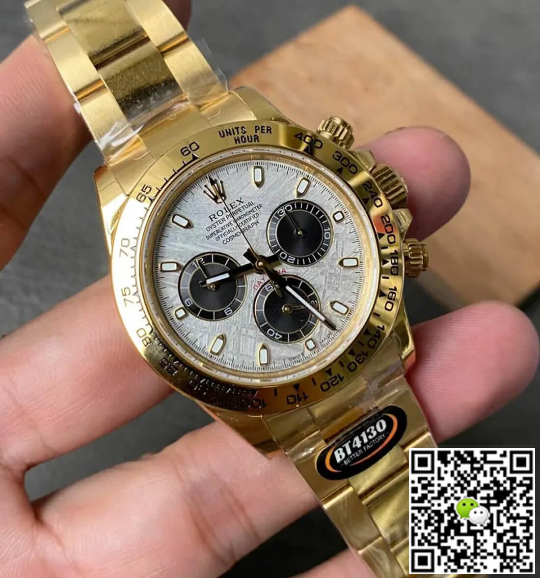 Replica R01ex Daytona M116508-0015 1:1 Best Edition BT Factory Meteorite Dial