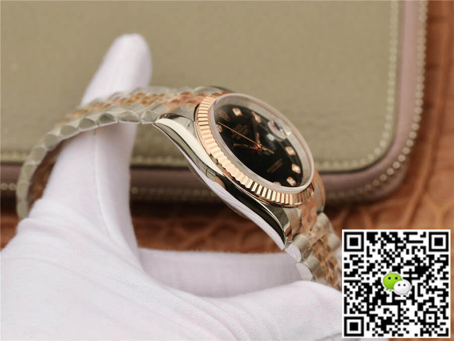 Replica R01ex Datejust 116231 1:1 Best Edition GM Factory Black D1am0nd Dial