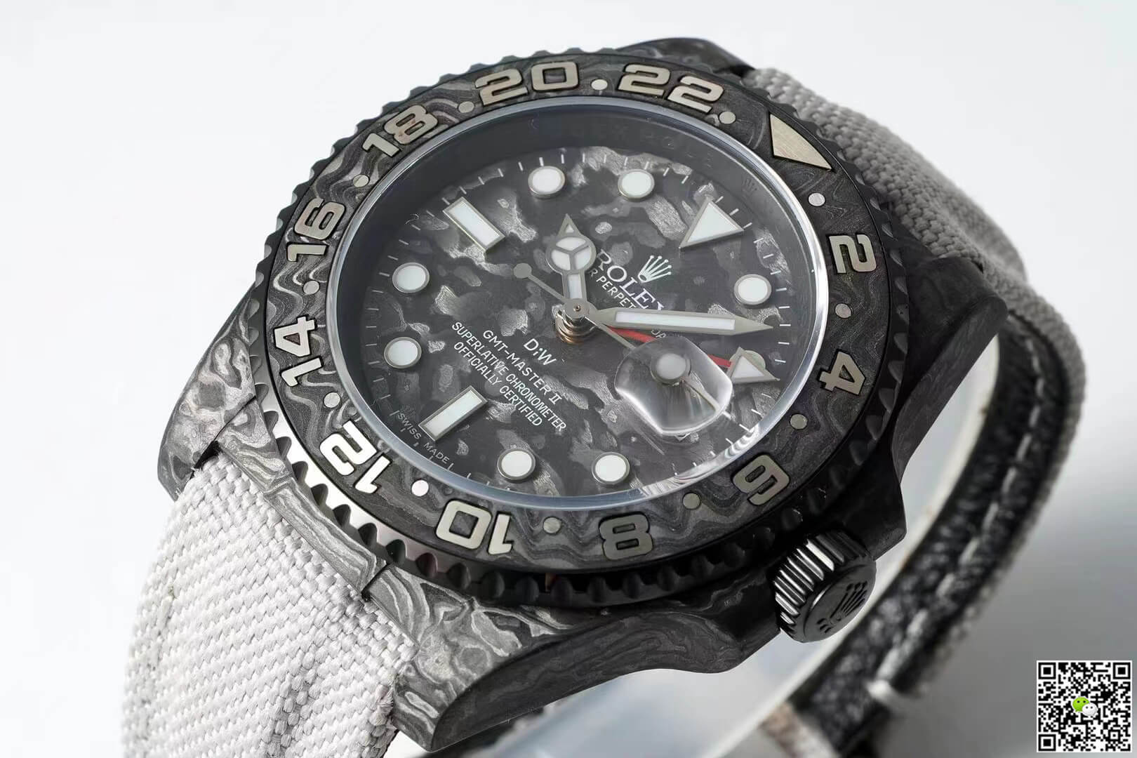 Replica R01ex GMT-MASTER II Diw 1:1 Best Edition Carbon Fiber Fabric Strap