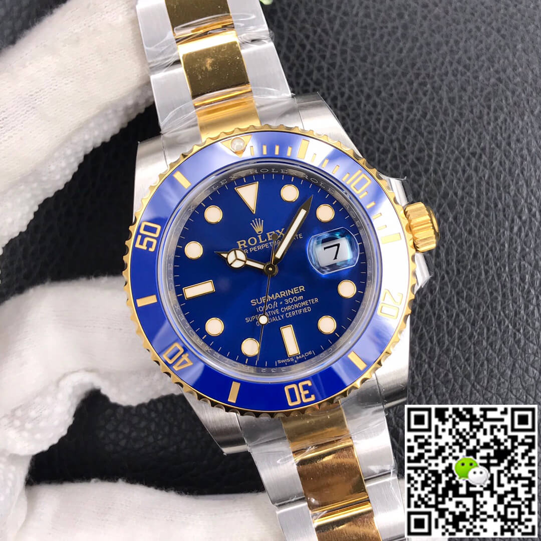 Replica R01ex Submariner 116613LB-97203 1:1 Best Edition VS Factory Blue Dial
