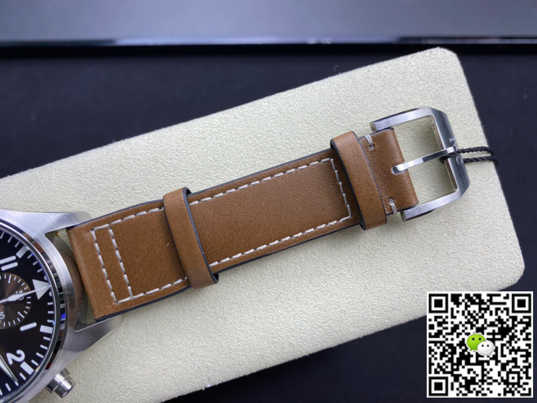 Replica IWC Pilot Chronograph IW377713 ZF Factory 1:1 Best Edition Swiss ETA7750 Brown Dial