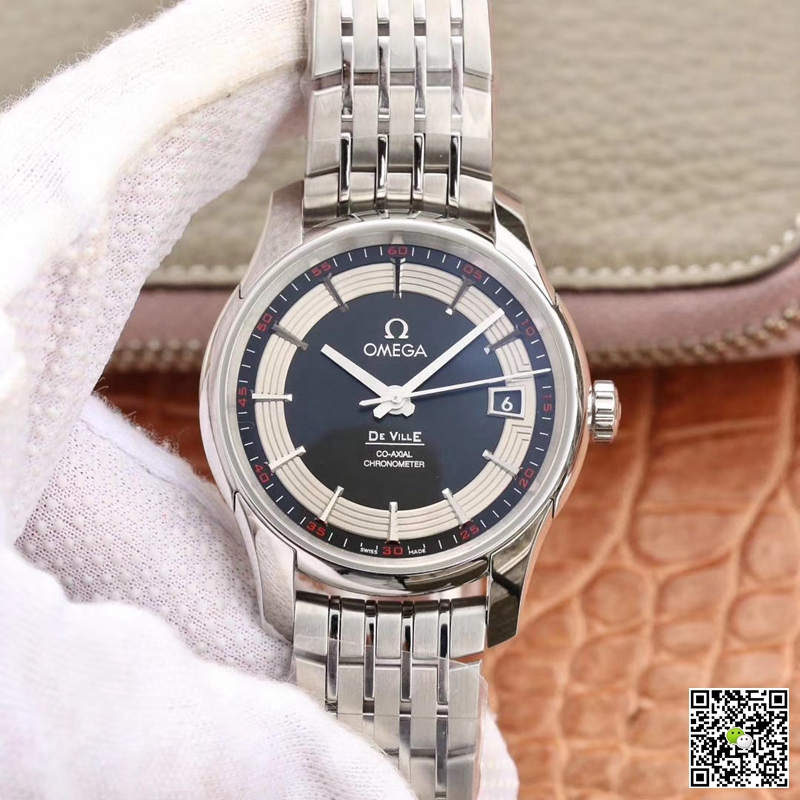 Replica 0me*ga De Ville 431.30.41.21.01.001 1:1 Best Edition VS Factory Black Dial Swiss ETA8500