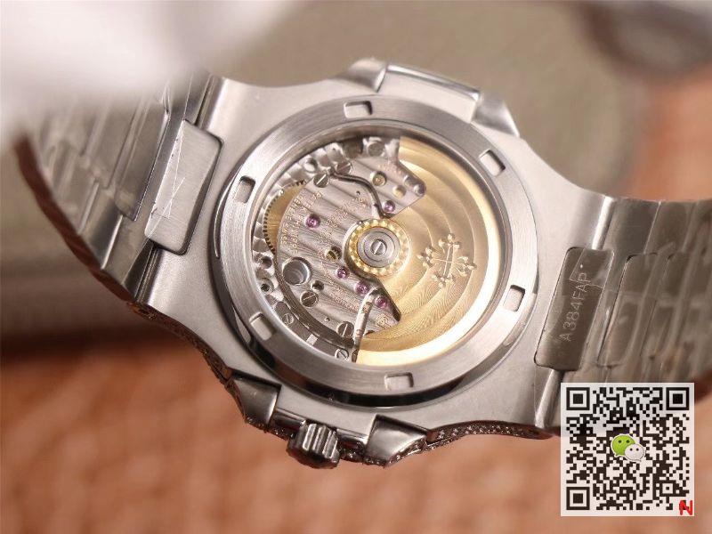 Replica Pat*k Phi1i*pe Nautilus 5719-10G Silver D1am0nd 1:1 Best Edition R8 Factory Gradient Grey Dial Swiss Cal.324 S C