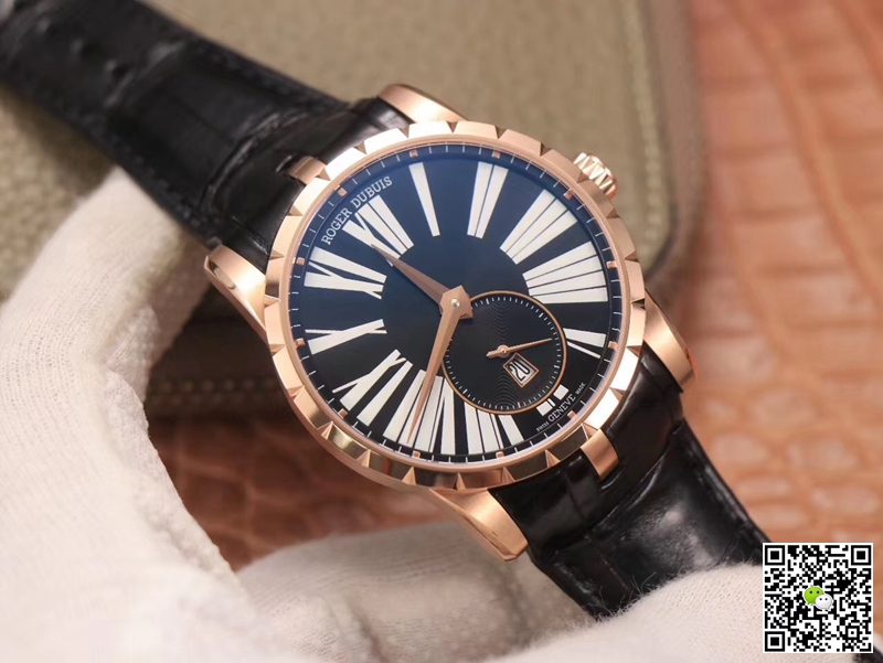 Replica Roger Dubuis Excalibur DBEX0537 1:1 Best Edition PF Factory Rose Gold Swiss ETA9015