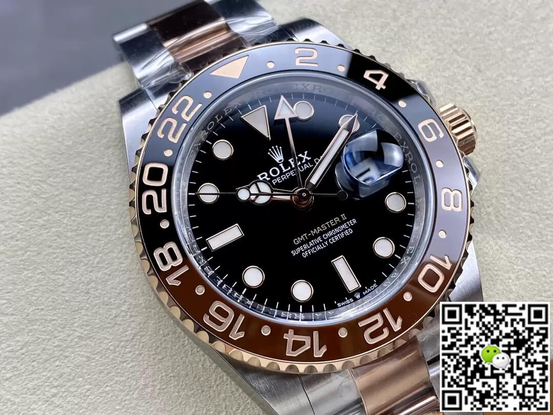 Replica R01ex GMT Master II M126711chnr-0002 1:1 Best Edition C+ Factory Rose Gold