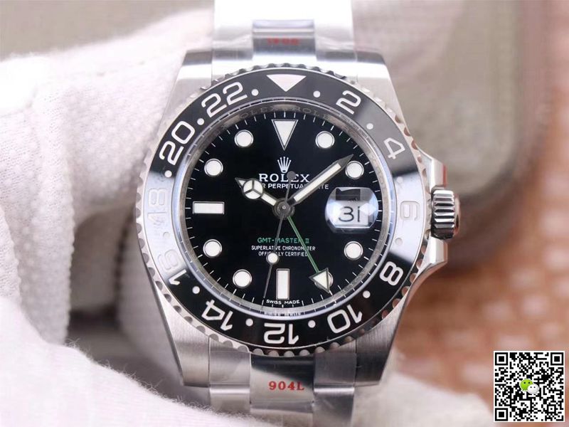 Replica R01ex GMT Master II 116710LN-78200 1:1 Best Edition Noob Factory V11 Black Dial Swiss ETA3186
