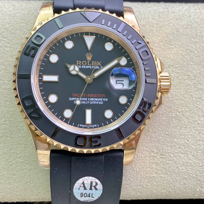 Replica R01ex Yacht Master 116655 1:1 Best Edition AR Factory Black Dial