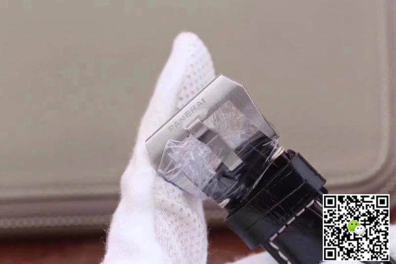 Pa*e*a1 Replica Luminor Marina 1950 PAM312 VS Factory 1:1 Best Edition Swiss ETA P9000 Black Dial Black Leather Strap