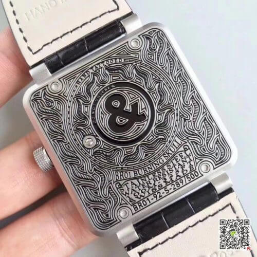 Replica Bell   Ross BR 01 Men Watches 1:1 Best Edition Swiss ETA9015 Black Leather Strap