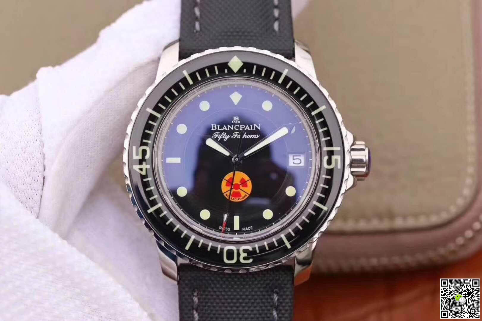 Replica Blancpain Fifty Fathoms 5015B-1130-52 ZF Factory 1:1 Best Edition Swiss ETA2836-2 S*perlumed Correct Textured Black Dial