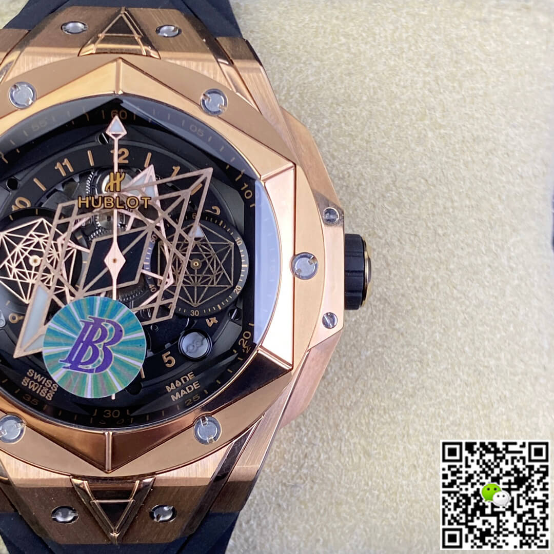 Replica Hublot Big Bang Sang Bleu II 418.OX.1108.RX.MXM19 1:1 Best Edition BB Factory Black Dial