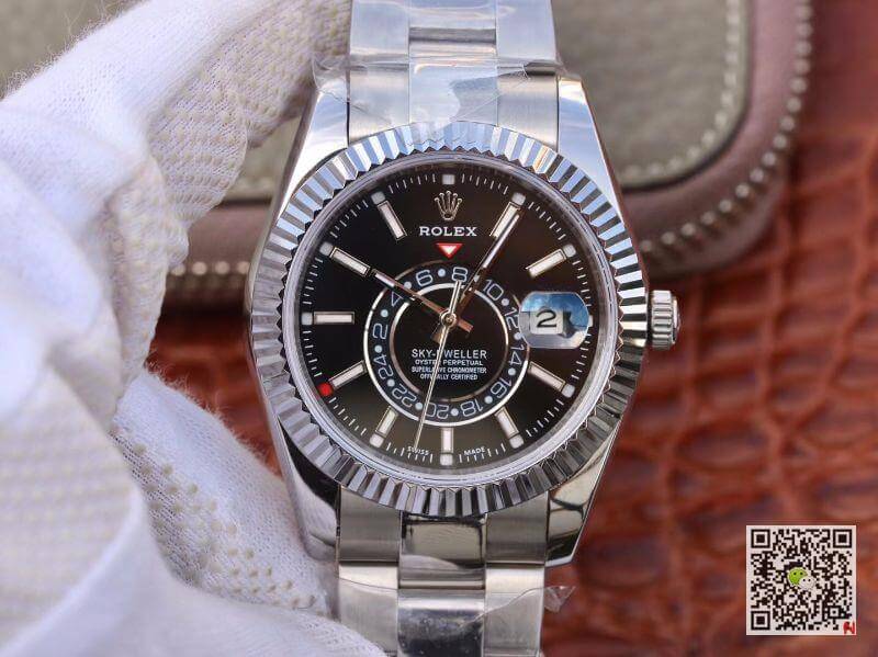 Replica R01ex SKY-DWELLER 326139 Men Watches 1:1 Best Edition Swiss ETA2836 Black Dial