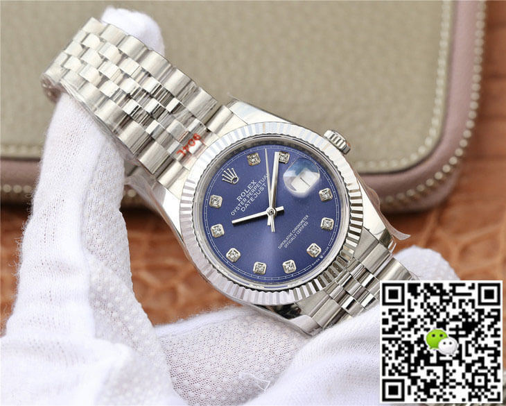 Replica R01ex Datejust M126234-0037 1:1 Best Edition GM Factory D1am0nd-set Blue Dial