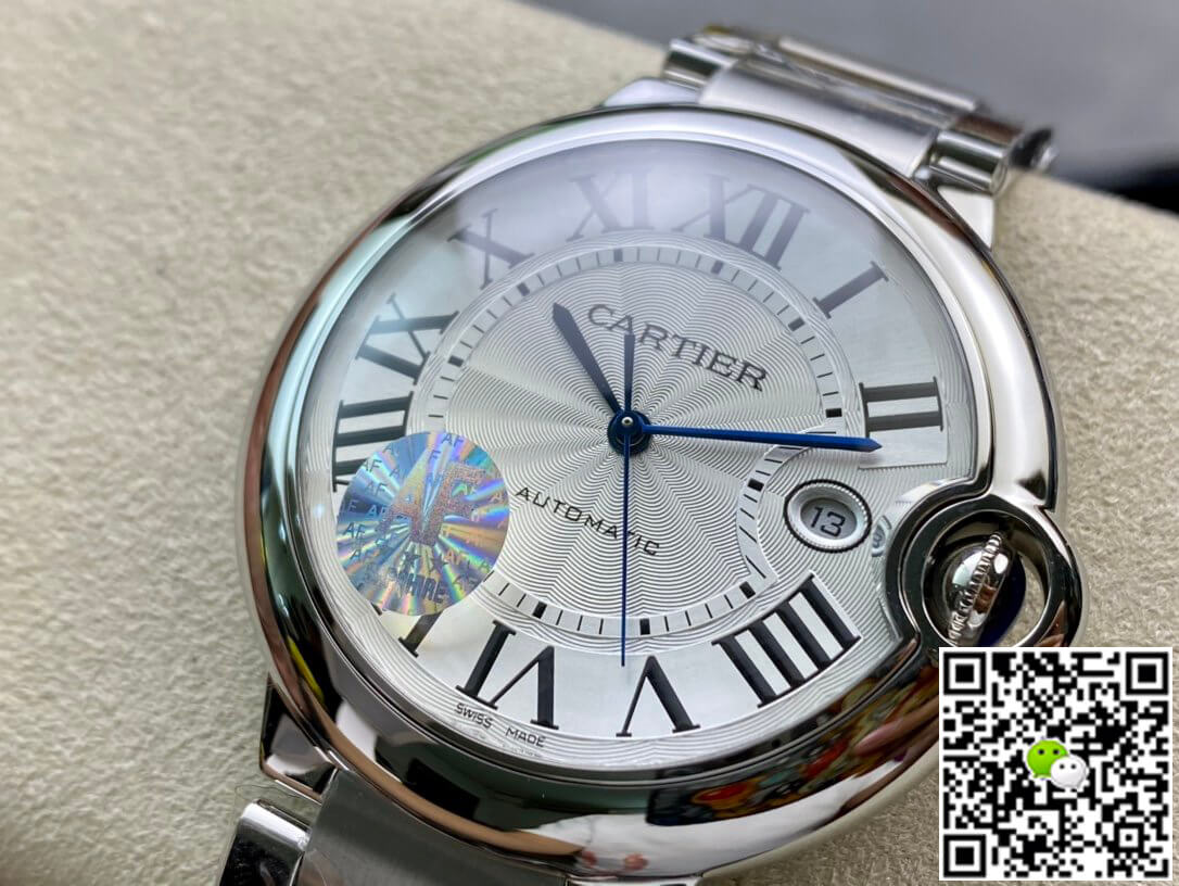 Replica Ballon Bleu De Ca*t1er W69012Z4 42MM 1:1 Best Edition AF Factory Silver White Dial
