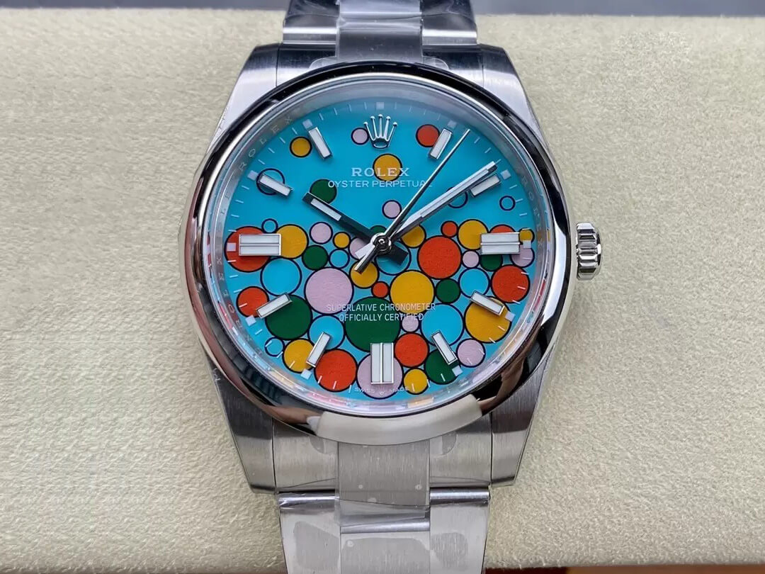 Replica R01ex Oyster Perpetual M124300-0008 41MM 1:1 Best Edition EW Factory Turquoise Blue Dial