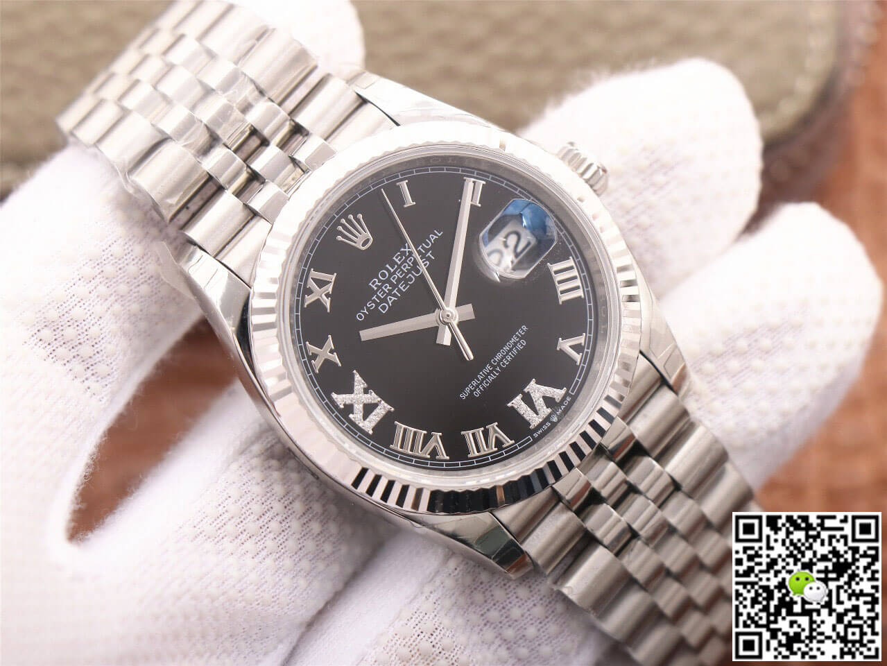 Replica R01ex Datejust M126233 36MM 1:1 Best Edition EW Factory Black Dial