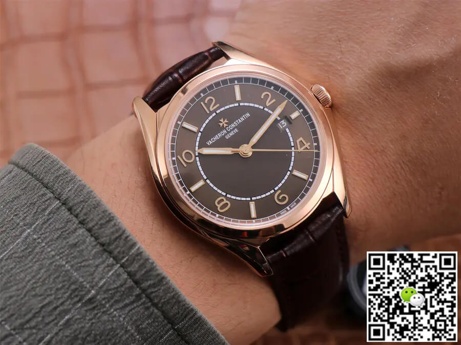 Replica Vacheron C0nstan1n Fiftysix 4600E/000R-B576 1:1 Best Edition ZF Factory Rose Gold