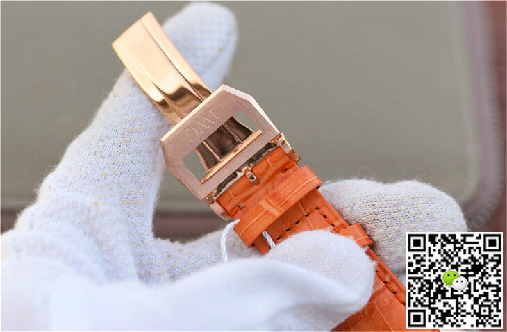 Replica IWC Portuguese ZF Factory 1:1 Best Edition Orange Strap