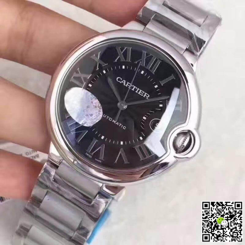 Replica Ballon Bleu De Ca*t1er W6920042 V6 Factory Mechanical Watches 1:1 Best Edition Swiss ETA2824-2 Black Dial
