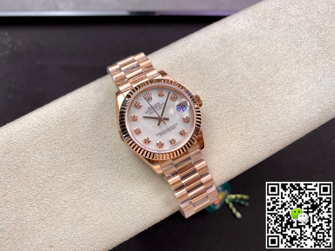 Replica R01ex Datejust M278275-0009 31MM 1:1 Best Edition EW Factory Rose Gold