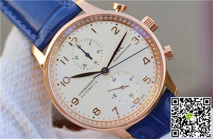 Replica IWC Portuguese ZF Factory 1:1 Best Edition Blue Strap