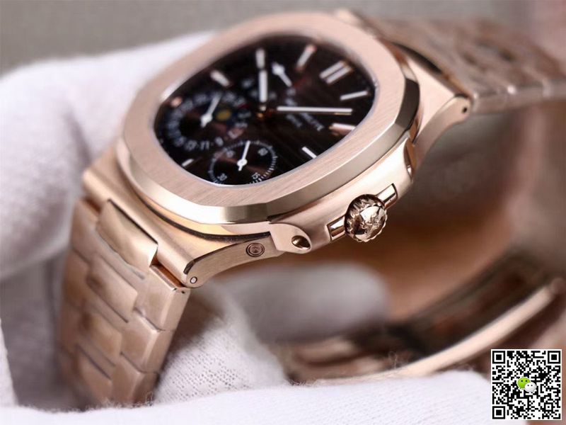 Replica Pat*k Phi1i*pe Nautilus 5712/1A-001 1:1 Best Edition PF Factory Rose Gold Swiss Movement