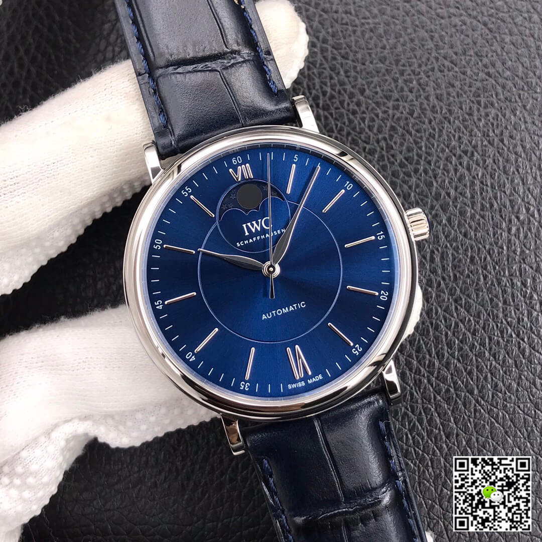 Replica IWC Portofino Moon Phase IW459402 1:1 Best Edition MKS Factory Blue Dial