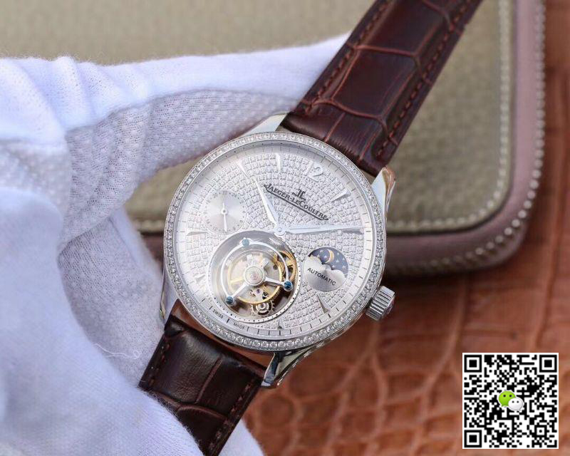 Replica Jaeger-LeCoultre Master Complication Functions Real Tourbillon 1:1 Best Edition Swiss Hand-winding 3310 White Gold
