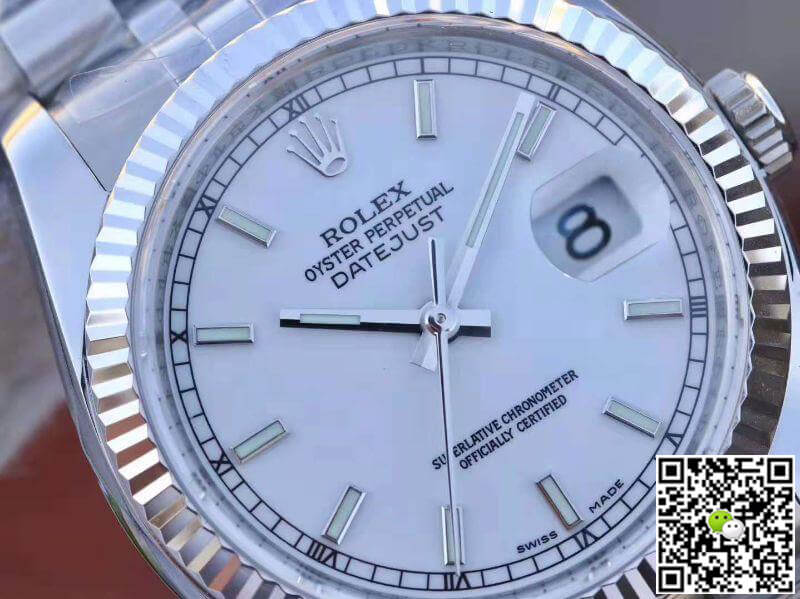 R01ex Dupe Datejust 36mm 116234 1:1 Best Edition Swiss ETA3135 White Dial