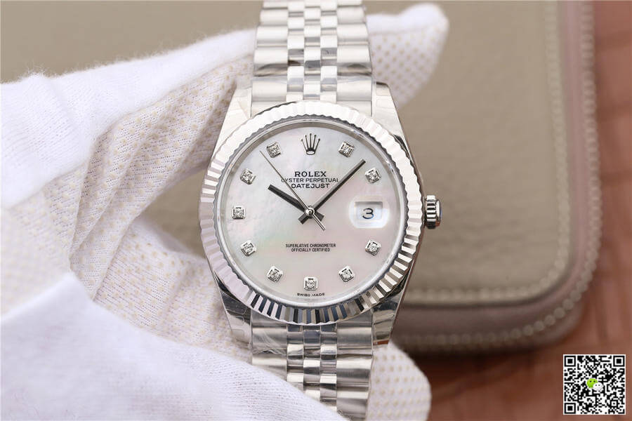 Replica R01ex Datejust M126334-0020 1:1 Best Edition EW Factory Mother-Of-Pearl Dial