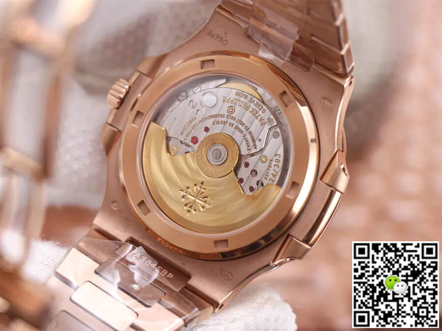 Replica Pat*k Phi1i*pe Nautilus 5711/1R-001 1:1 Best Edition PPF Factory V4 Rose Gold Brown Dial Swiss ETA324