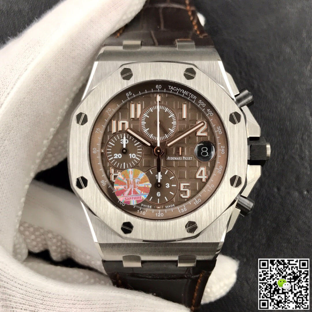Replica Audemars P1g*et Royal Oak Offshore 26470ST.OO.A820CR.01 1:1 Best Edition JF Factory Brown Dial